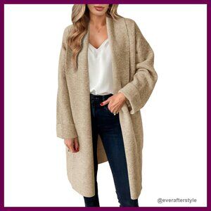Oversized Chunky Knit Cardigan Slouchy Boyfriend Style Fall Winter Coatigan